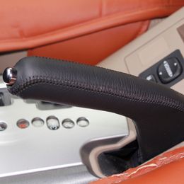 For TOYOTA RAV4 2009~2012 handbrake cover genuine leather DIY car styling Interior decoration Auto supplies