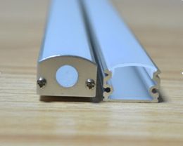 Free Shipping 2m/pcs led Aluminium profile strip with PC Diffused/Milky/Clear Cover End caps and clips for led linear lighting