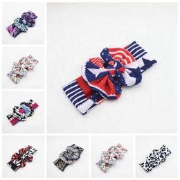 50PCS Hair Accessories Women Baby Rabbit Ears Headbands knot Headwrap Newborn Cotton Fabric Floral Head Wrap Toddler Elastic Hairband FD6557