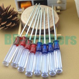 Cheapest 3.0 x 75 mm Transparent Phillips or Flathead Screwdriver Slotted Type Straight 130mm Screwdrivers 240pcs/lot