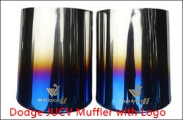 2pcs High quality stainless steel car mufflers,Exhaust pipe outlet decoration,silencer For Dodge Journey JCUV