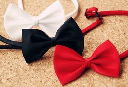 Candy colors bow tie clip on bow tie for children's bow with neck strap 50pcs lot 218y