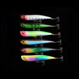 6 Colour Top Poppers Fish Bait fishing lures Floating Popper Poper Lure Hooks Baits Crankbait tackle 15.7g 10.5cm