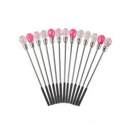 Luxury Stainless Steel Stick Nail Art Nail Tools Nail Drill Stick To Clean Excess Oil Dirt Beech Stainless Steel Mail Sticks Flat 0603031
