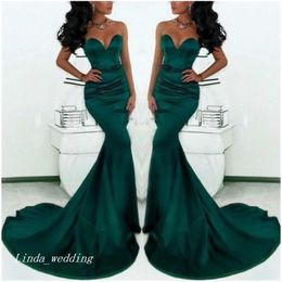 Emerald Green Long Prom Dress Sexy Mermaid Women Pageant Wear Special Occasion Dress Evening Party Gown