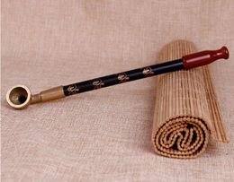 The New Wood Smoke Rod Copper Metal Pipe Smoke Pot Pot Mouth Pipe Rod Agate