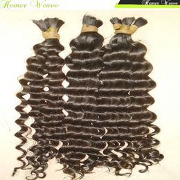 New Arrival 100% Unprocessed 300g Virgin Bulk Hair Braiding Unwefted Brazilian Human Hair Loose Curly
