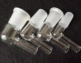 14mm 18.8mm Glass Vapor Whip Adapter Male or Female 90 Degree