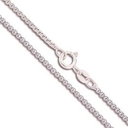 Box Chain Genuine Solid Necklace 1.5 mm in Width 18" 24" L1732 Gold/Silver Plated Necklaces Chains for Jewellery DIY party gift