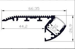 Free Shipping 1m/pcs 40m/lot LED Strip Aluminium Profile with milky or Clear cover and end caps , clips for LED Bar Light