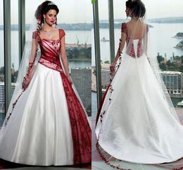 cream and gold wedding dress