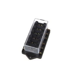 NEW Universal Car Truck Vehicle 6 Way Circuit Automotive Middle-sized Blade Fuse Box Block Holder237j