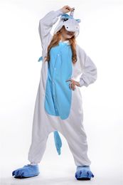 2018 Free Shipping Unisex Adult Unicorn Onesie Animal Pajamas One Piece Cosplay Costumes Kigurumi Pajamas Women and Men Sleepwear Homewear