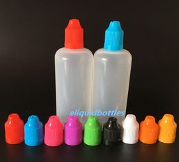 100 ml E Liquid bottles PE Needle Tips Plastic Dropper Bottle 100ml Child Proof Caps Empty E-Liquid Oil Bottles