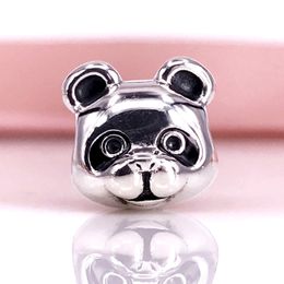-Nuevo 925 Sterling Silver Peaceful Panda Charm con Peaceful Panda Fit European DIY Style Jewelry Pulseras Collares pendientes 791745EN16