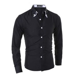 New Brand Male Shirts Casual Turn-down Collar Long Sleeve Shirt Men Casual Slim Fit Design Fancy Shirts Men