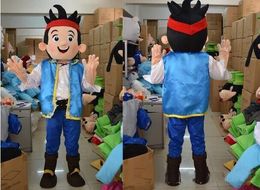 2018 Hot sale Jake mascot Neverland narrowly Pirate fancy adult size jake mascot costume free shipping