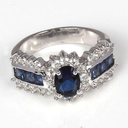 Gemstone Rings Size 6,7,8,9,10,11,12 Cz 18K Gold Filled Wedding Beautifully Rings