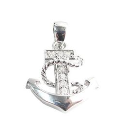 Beadsnice Anchor Charms Pendant for Women Necklace Making 925 Sterling Silver Small Pendants Fashion Gift for Friends ID 26208