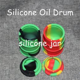 Wholesale Boxes 26ml Drums silicone container 100% Food-grade Nonstick Wax Containers Silicone Cases In dry herbal E Cigarettes Via DHL