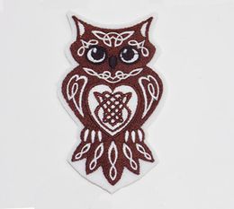 Celtic Art Iron-on Embroidered Sew-On Wild Celtic Creature Patch Celtic Knotwork Owl Patch Free Shipping