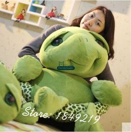 Dorimytrader 150cm Giant Plush Soft Animal Tortoise Toy 59'' Big Stuffed Cartoon Turtle Doll Great Present Free Shipping DY61194