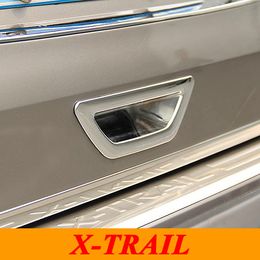 For 2014 2015 Nissan X-Trail X Trail ABS Chrome Rear Door Bowl Trunk Door Handle Bowl Tailgate Grab Trim Car Styling Accessories