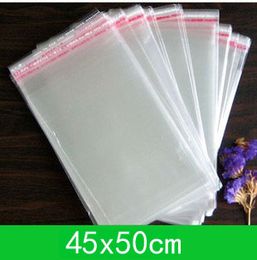 Cellophone cloth Bag (45x50cm,25x39cm) with self-adhesive seal opp poly bags for wholesale 500pcs/lot