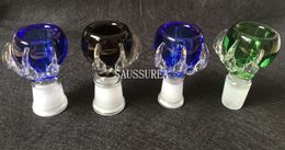 Newest Dragon Bowl Claw Coloured Glass Bowls Multicolor Thick Male Bong Glass Bowls for Water Pipes Green Blue Brown Black Clear 3 Colours