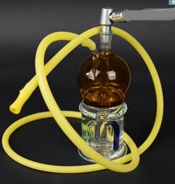 Colourful glass smoke pot Philtre hookah double Philtre Hookah,   Water pipes, glass bongs, glass Hookahs, smoking pipe