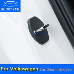 Car Door Lock Protective Cover For VW Polo Tiguan CC Jetta Lavida Bora Passat Golf Touran Car Door Lock Decoration Auto Cover