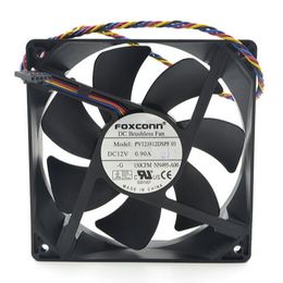 Wholesale:FOXCONN 12CM 12V 0.90A PV123812DSPF 01 120*120*38 4 wire PMW speed control fan