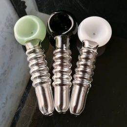 Five Round Coloured Bubble Pipe, Wholesale Glass Hookah, Glass Water Pipe Fittings, Free Shipping