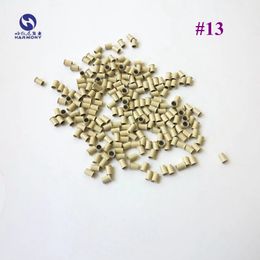 Free shipping Blonde Colour hair extension copper bell tubes flared end micro ring beads for I-tip hair (500pcs/bag, 4.0mm x 3.6mm x 6mm )