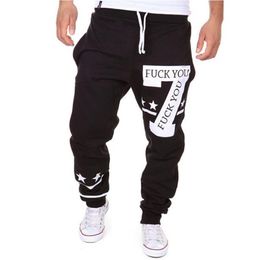 Wholesale-Hot Sale Casual Mens Letter Printing Baggy Harem Cool Long Loose Sweatpants Jogger Sport wear Pants Size M-3XL