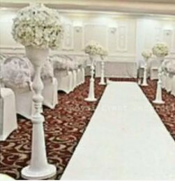 wholesale white iron aisle stands weddings/pillars/ wedding crystal walkway flower stand for weddings