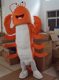 Halloween Shrimp Mascot Costume Top Quality Adult Size Cartoon lobster Christmas Carnival Party Costumes