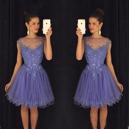 A Line Short Appliques Beaded Homecoming Cocktail Dress Party Prom Gowns Graduation Dresses 8th Grade Custom Made