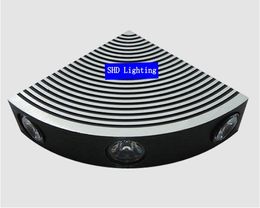 Lüfterförmige 4W Wandleuchten moderne kurze Mode-Lampe-Hintergrund-Licht-Dekorationslampen LED-Leuchten 85-265V optional