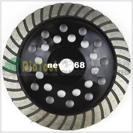 7"/180mm Diamond Spiral Turbo Grinding Cup Wheel, bore 16mm for concrete, brick grinding