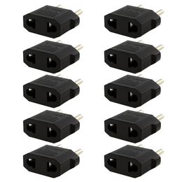 Hot Selling!US USA to EU Euro Europe Power Jack Wall Plug Converter Travel Adapter 100PCS free shipping