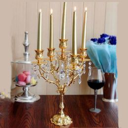 40 CM Height European Style Candelabra Romantic Candlelight Dinner Candlestick Lights Candle Holder Home And Wedding Table Decor