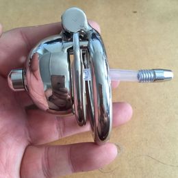 Chastity Male Cock Cages for Male Penis BDSM new male chastity cage with lock penis anti off ring CB6000S with ultra short ring