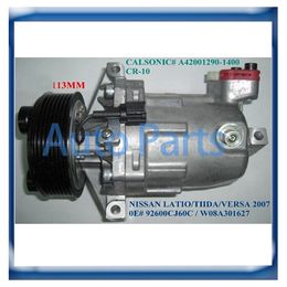 CR-10 CR10 auto ac compressor for Nissan Tiida 1.8L 92600CJ60A 92600CJ70A 92600-CJ700