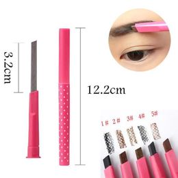 Pro Ladies Waterproof Longlasting Brown Eyebrow Pencil Brow Eye Liner Pen Makeup Cosmetic Beauty Tools maquillage Drop Shipping