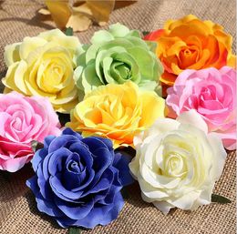 główki róż sztuczne kwiaty róża plastikowe kwiaty sztuczne kwiaty głowa wysokiej jakości jedwabne kwiaty darmowa wysyłka WF008