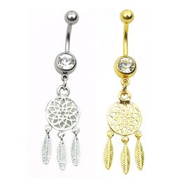 YYJFF D0649 Dream Catcher Belly Navel Ring Mix Colours