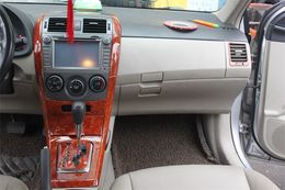 14 Teile Satz Automotive Interior Zubehor Posted Gelb Mahagoni Fur Toyota Corolla 2007 2012 Manuelle Und Automatische