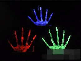 Christmas Halloween Decorative Makeup Dance Glowing Illuminated Proof Fluorescent Gloves