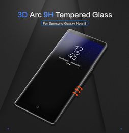 0.33mm 3D Curved Screen Protector For Samsung Galaxy Note 8 Explosion-Proof Sensitive Tempered Glass Film For Galaxy Note8